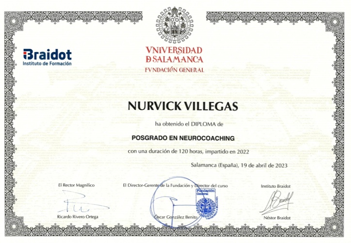 Postgrado Neurocoaching Nurvick Villegas